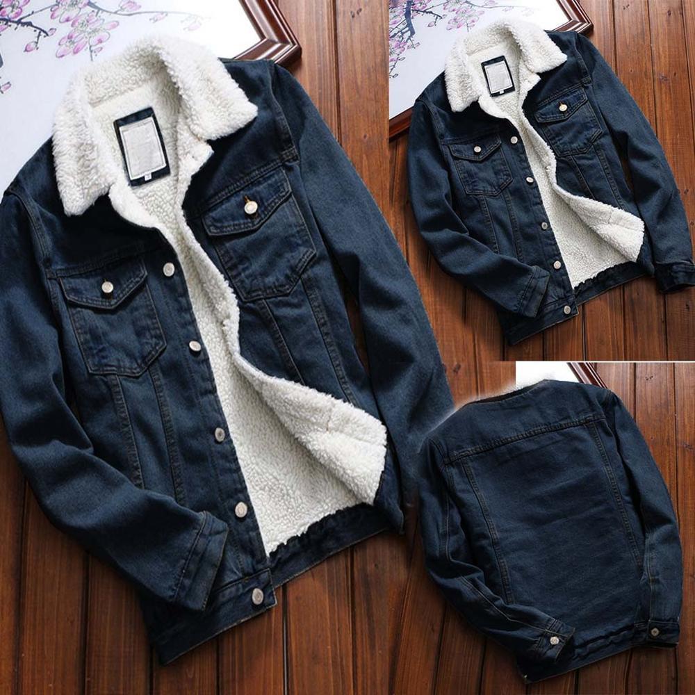 Women Denim Jacket With Fur Lady Autumn Winter Denim Jacket Warm Jacket Vintage Long Sleeve Slim Jeans Coat Outwear chaquetas ED T200111