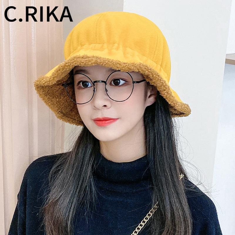 New Lambswool Fur Womens Winter Bucket Hats Velvet Big Brim Fashion Solid Thick Warm Fisherman Hat Bob Lady Girls Outdoor Panama, Black
New Lambswool Fur Womens Winter Bucket Hats Velvet Big Brim Fashion Solid Thick Warm Fisherman Hat Bob Lady Girls Outdoor Panama, Black