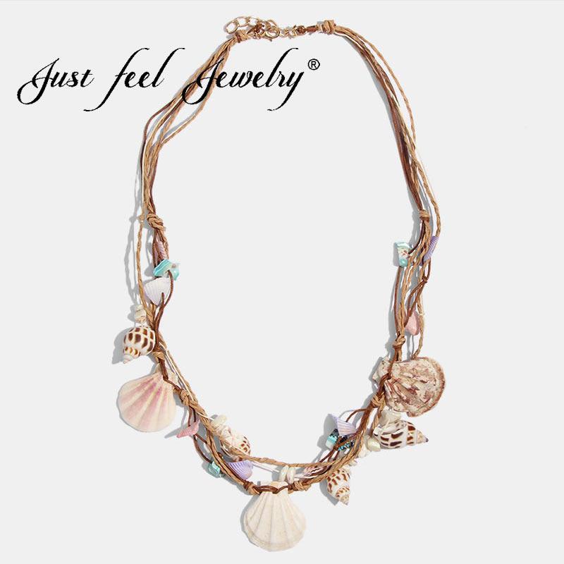 JUST FEEL Conch Shell Starfish Chain Pendant Necklace For Women Summer Beach Statement Necklace Bohemian Jewelry Wedding
JUST FEEL Conch Shell Starfish Chain Pendant Necklace For Women Summer Beach Statement Necklace Bohemian Jewelry Wedding