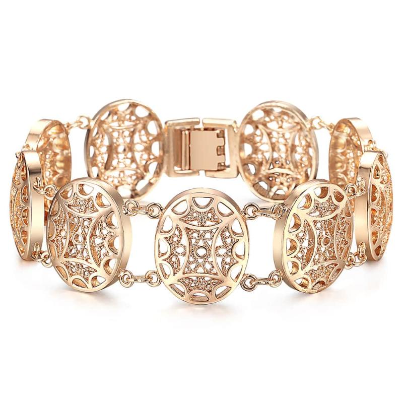 585 Rose Gold Bracelet Bangle for Women Fashion Cut Out Carved Flowers Vine Oval Wristband Jewelry Friendship Gift CB19
585 Rose Gold Bracelet Bangle for Women Fashion Cut Out Carved Flowers Vine Oval Wristband Jewelry Friendship Gift CB19