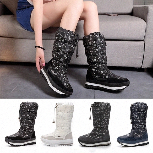 Women Boots Keep Warm Snow Boots With Platform Winter Shoes Woman 2019 Waterproof Mid-calf Fashion Heels Botas Mujer #N860, Black
Women Boots Keep Warm Snow Boots With Platform Winter Shoes Woman 2019 Waterproof Mid-calf Fashion Heels Botas Mujer #N860, Black