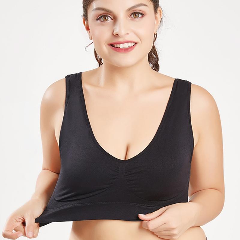 Plus Size Quick Drying Seamless high-elastic sports yoga underwear Push Up Sports Bra Fitness Running Yoga Jogging Gym Women1, Black
Plus Size Quick Drying Seamless high-elastic sports yoga underwear Push Up Sports Bra Fitness Running Yoga Jogging Gym Women1, Black