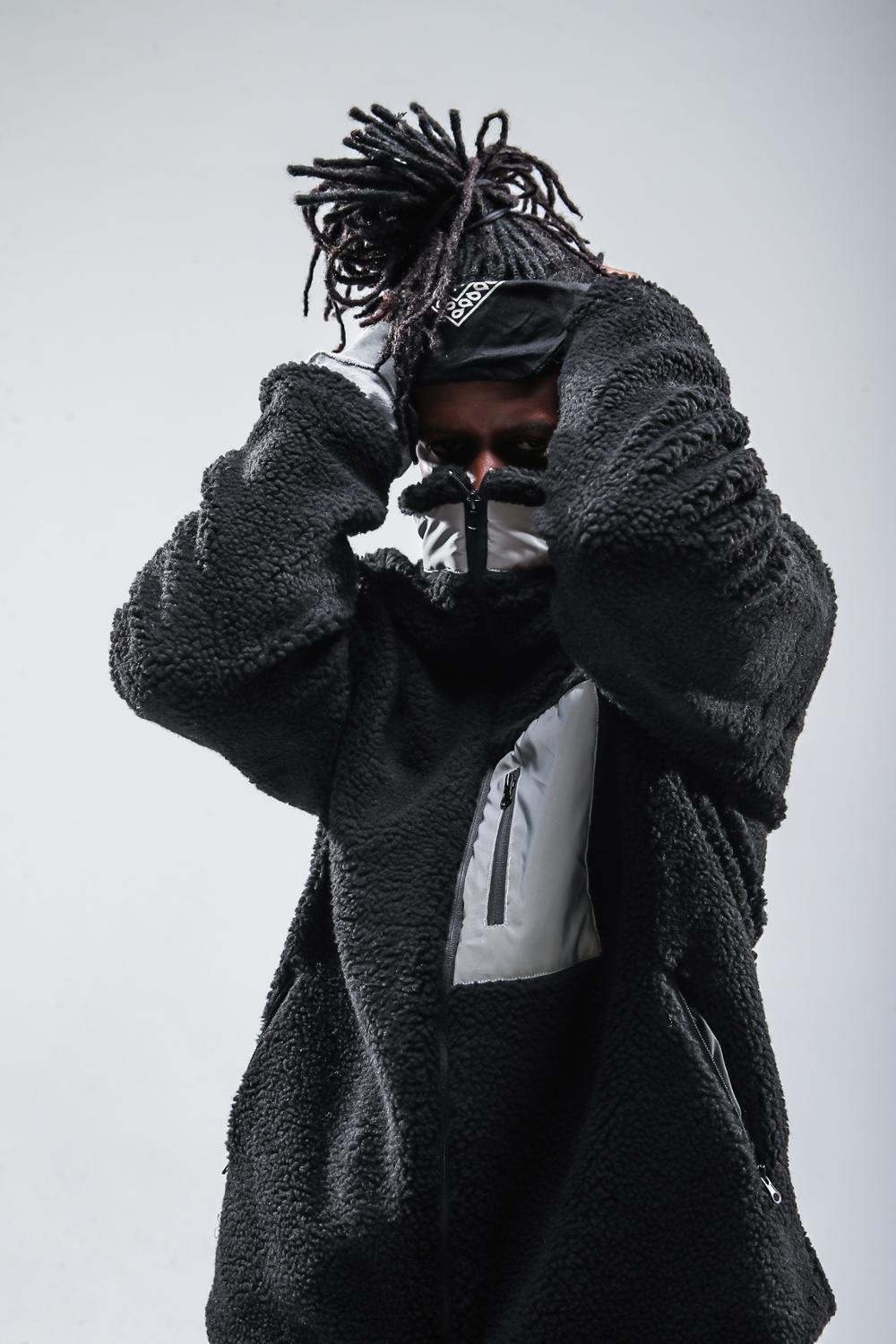 High Street Polar Fleece Jacket Men Thick Coral Fleece Coat High Collar Oversize Winter Warm Coat Men Thick Jacket 201127