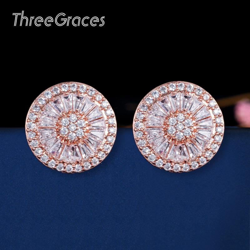 Stud ThreeGraces Gorgeous CZ Stone Fashion Jewelry Pave Setting Cubic Zirconia Rose Gold Color Big Earrings For Women Gift ER288
Stud ThreeGraces Gorgeous CZ Stone Fashion Jewelry Pave Setting Cubic Zirconia Rose Gold Color Big Earrings For Women Gift ER288
