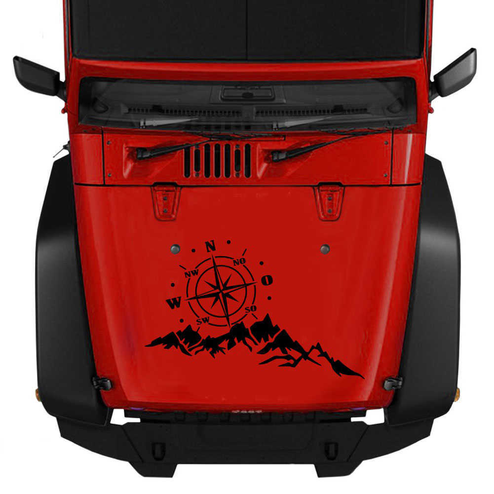 New Sticker Reflective Mountain Tree Vehicle Decal Off-road Caravan Car Styling Decoration Accessories Fast delivery CSV