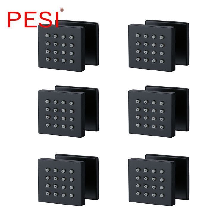 Wholesale And Retail Brass Shower Body Massage Jets 6/4/1 Pcs Bathroom SPA Massage Sprayer Nozzle Rain Jet System,Matte Black. 201105
Wholesale And Retail Brass Shower Body Massage Jets 6/4/1 Pcs Bathroom SPA Massage Sprayer Nozzle Rain Jet System,Matte Black. 201105
