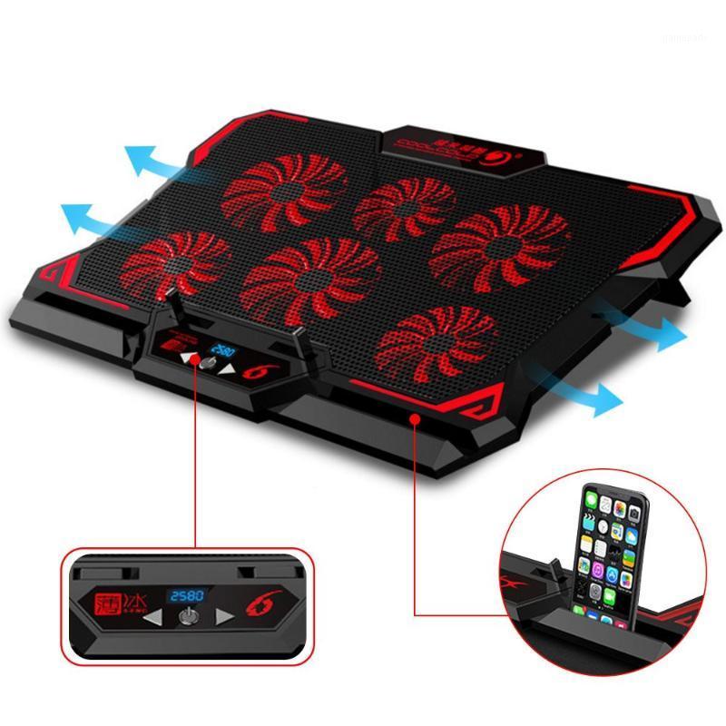 Laptop Cooling Pad 6 Quiet Fans,12"-17 Portable Cooler Pad Stand with Phone Holder/2 USB Ports, LCD Screen,2600RPM Strong Wind1
Laptop Cooling Pad 6 Quiet Fans,12"-17 Portable Cooler Pad Stand with Phone Holder/2 USB Ports, LCD Screen,2600RPM Strong Wind1