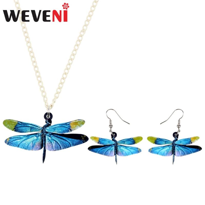 WEVENI Acrylic Anime Blue Dragonfly Insect Earrings Necklace Collar Animal Jewelry Sets For Women Girls 2020 Gift Party Charms, As pic
WEVENI Acrylic Anime Blue Dragonfly Insect Earrings Necklace Collar Animal Jewelry Sets For Women Girls 2020 Gift Party Charms, As pic