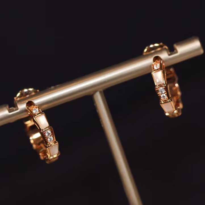 2021 Luxurious quality half round shape with diamond and no or shell for women wedding jewelry gift PS8691