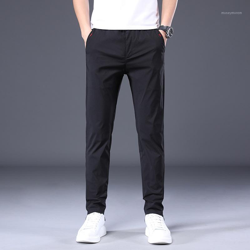 Casual trousers men 2020 new slim feet ice silk thin fashion stretch pants elastic casual pants summer1, Black
Casual trousers men 2020 new slim feet ice silk thin fashion stretch pants elastic casual pants summer1, Black