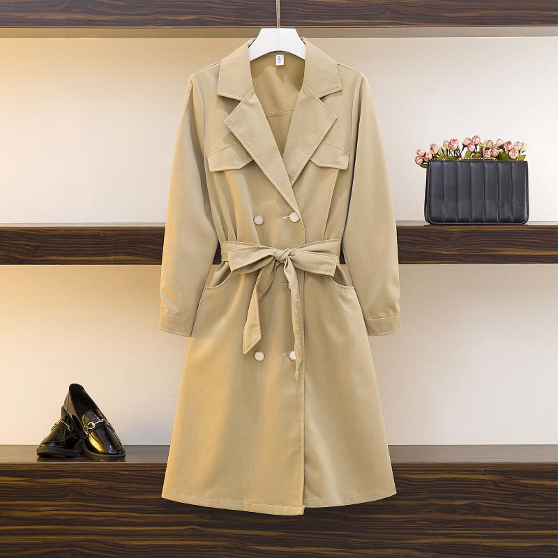 Lady Office Coat Women Double-breasted Trench New 2020 Spring Khaki Turn Down Collar Long Sleeve Belt Ladies Windbreaker, Black
Lady Office Coat Women Double-breasted Trench New 2020 Spring Khaki Turn Down Collar Long Sleeve Belt Ladies Windbreaker, Black
