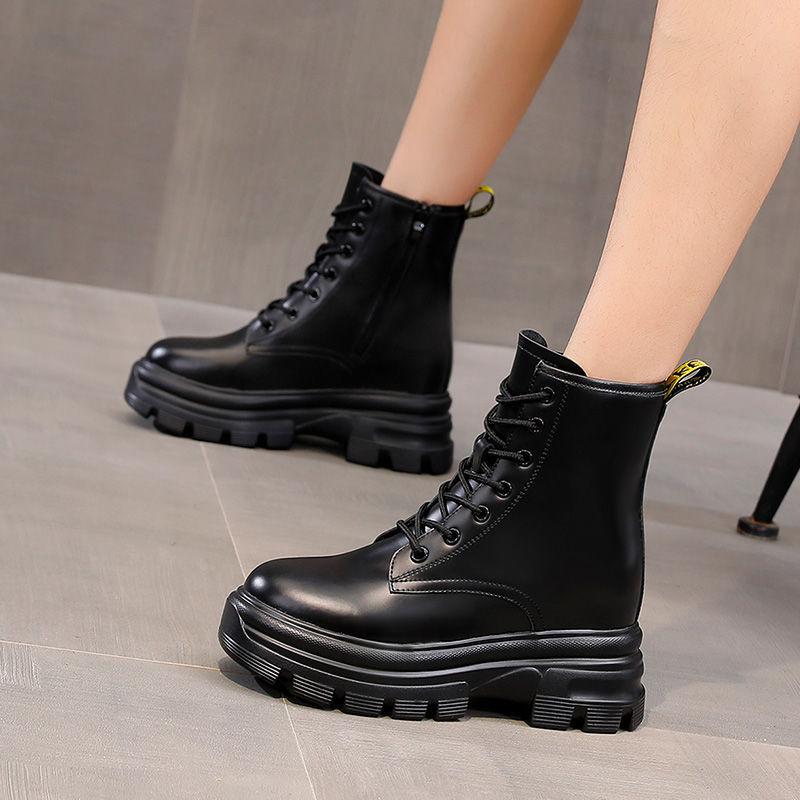 Inner Increase Martn Boots Women's Autumn 2021 New PlatformThin Shoes British Style Wild Thick Bottom Velvet Short Boots Winter, Black
Inner Increase Martn Boots Women's Autumn 2021 New PlatformThin Shoes British Style Wild Thick Bottom Velvet Short Boots Winter, Black