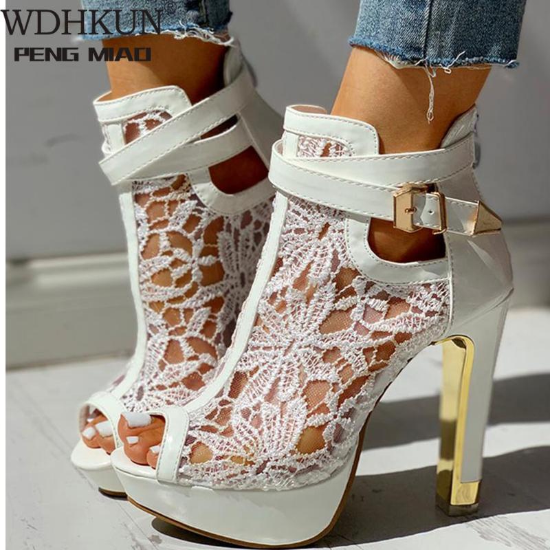 2020 New Ladies High Heels Belt Buckle Peep Toe Hollow Platform Sandals Shoes Woman Party Summer Boot Big Size 35-42, Black
2020 New Ladies High Heels Belt Buckle Peep Toe Hollow Platform Sandals Shoes Woman Party Summer Boot Big Size 35-42, Black