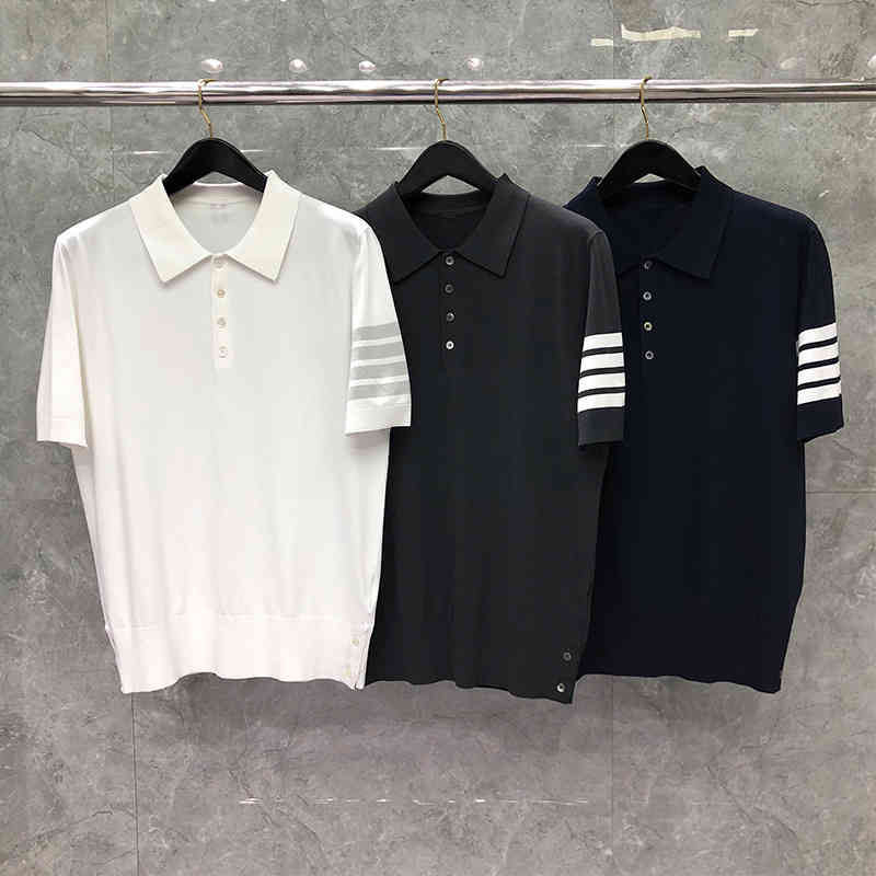 Thom T-shirt Men Women Brand Tees Ice Silk Cotton Engineered 4-bar Stripe Knitted Short Sleeve Sweatshirt, White
Thom T-shirt Men Women Brand Tees Ice Silk Cotton Engineered 4-bar Stripe Knitted Short Sleeve Sweatshirt, White