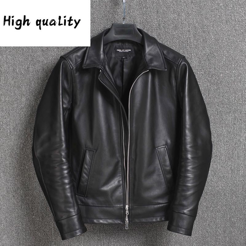 Leather Genuine Jacket Men Clothes Sheepskin Coat Casual Spring Autumn Vintage Mens Jackets 2020 Veste Cuir Homme KJ4821, Black
Leather Genuine Jacket Men Clothes Sheepskin Coat Casual Spring Autumn Vintage Mens Jackets 2020 Veste Cuir Homme KJ4821, Black