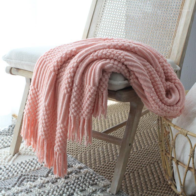 Knit Throw Blanket Knitted Air Condition Blanket Travel Acrylic Breathable Tassels fringe 127x170cm Decoration Pink Grey khaki1
Knit Throw Blanket Knitted Air Condition Blanket Travel Acrylic Breathable Tassels fringe 127x170cm Decoration Pink Grey khaki1