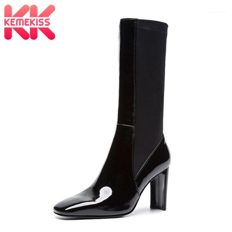 KemeKiss Women Mid Calf Boots Real Leather Patchwork Women Square Toe Shoes Thick Heel Slip On Ladies Footwear Size 34-391, Black-no fur
KemeKiss Women Mid Calf Boots Real Leather Patchwork Women Square Toe Shoes Thick Heel Slip On Ladies Footwear Size 34-391, Black-no fur