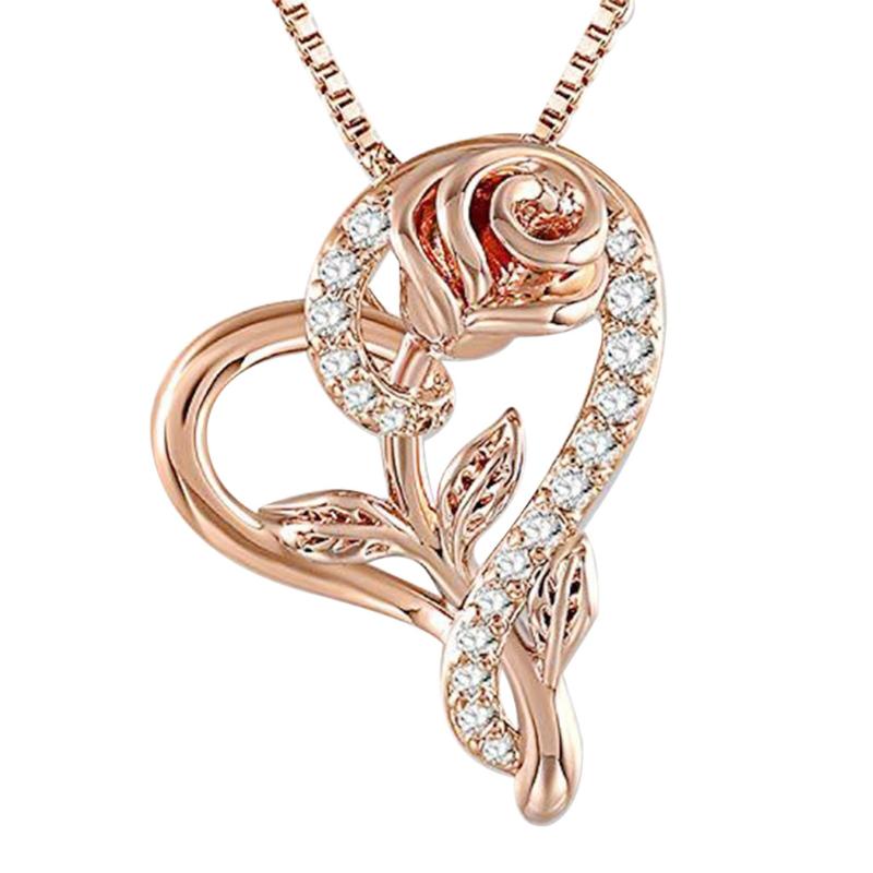 DUOBLA necklace women stainless steel heart necklace long chain women jewelry luxury fashion rose gold flower pendant necklaces
DUOBLA necklace women stainless steel heart necklace long chain women jewelry luxury fashion rose gold flower pendant necklaces