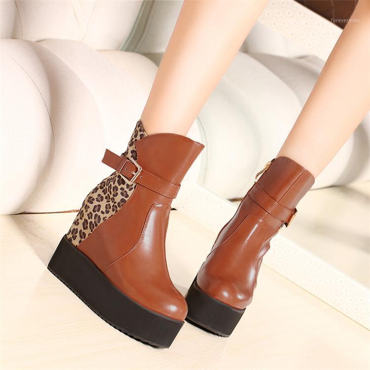 PXELENA Leopard Thick Platform Height Increasing High Heels Boots Women Buckle Punk Rock Gothic Ankle Boots Western Shoes1, Red autumn
PXELENA Leopard Thick Platform Height Increasing High Heels Boots Women Buckle Punk Rock Gothic Ankle Boots Western Shoes1, Red autumn