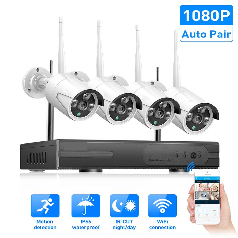 CCTV 8 Channel Wireless Security Camera System Kit NVR Surveillance Camera System 8CH 1080P Plug and Play Waterproof
CCTV 8 Channel Wireless Security Camera System Kit NVR Surveillance Camera System 8CH 1080P Plug and Play Waterproof