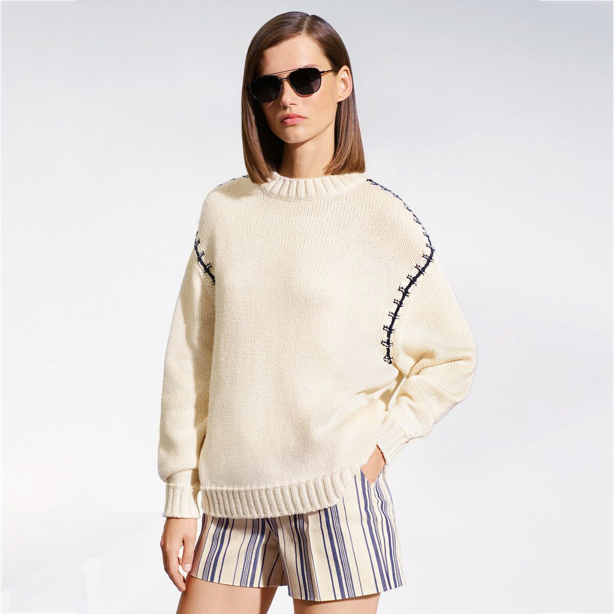 2021 New Patchwork Beige Sweater Women Clothes Autumn Winter Long Sleeve Round Neck Knitted Pullover Casual Vintage Sweaters Tops Ack7, Beg 
2021 New Patchwork Beige Sweater Women Clothes Autumn Winter Long Sleeve Round Neck Knitted Pullover Casual Vintage Sweaters Tops Ack7, Beg