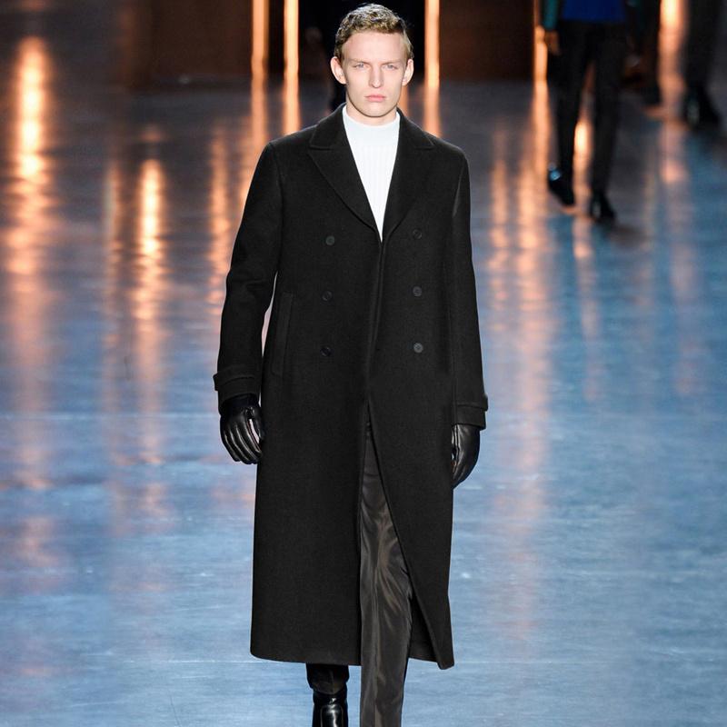 Men' windbreaker woolen coat big-name high-end 2020 autumn and winter cashmere long thick business woolen coat, Black
Men' windbreaker woolen coat big-name high-end 2020 autumn and winter cashmere long thick business woolen coat, Black