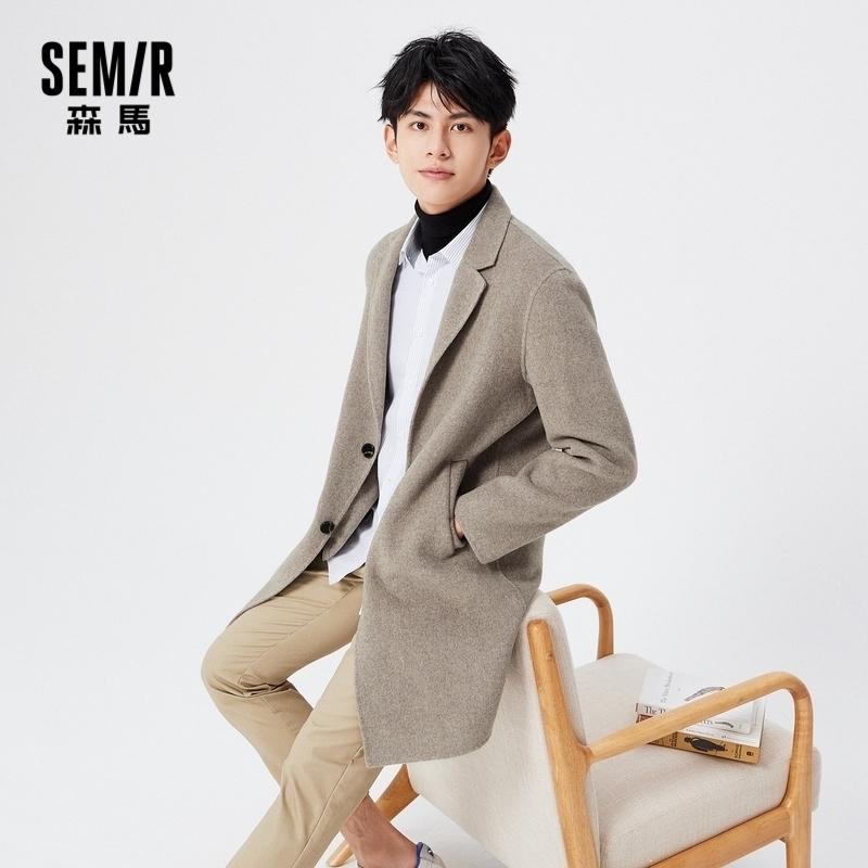 SEMIR Woolen Coat Men Winter 2020 New Korean Style Black Fashion British Style Long Wool Jacket For Men Trend
SEMIR Woolen Coat Men Winter 2020 New Korean Style Black Fashion British Style Long Wool Jacket For Men Trend
