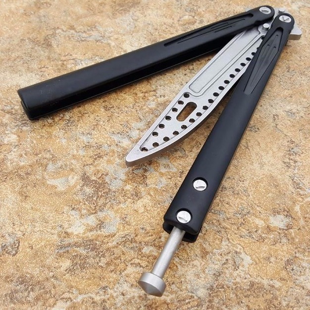 balisong butterfly D2 aluminum handle trainer training knife Crafts Martial arts Collection knvies xmas gift
balisong butterfly D2 aluminum handle trainer training knife Crafts Martial arts Collection knvies xmas gift