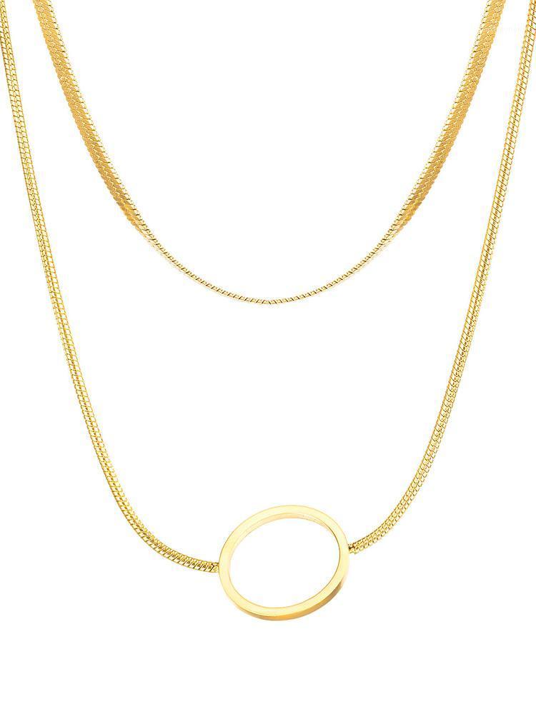 FIREBROS Gold Color Stainless Steel Round Pendant Paired Snake Chain Multi-Layered Necklace Choker Women Jewelry Dropshipping1
FIREBROS Gold Color Stainless Steel Round Pendant Paired Snake Chain Multi-Layered Necklace Choker Women Jewelry Dropshipping1
