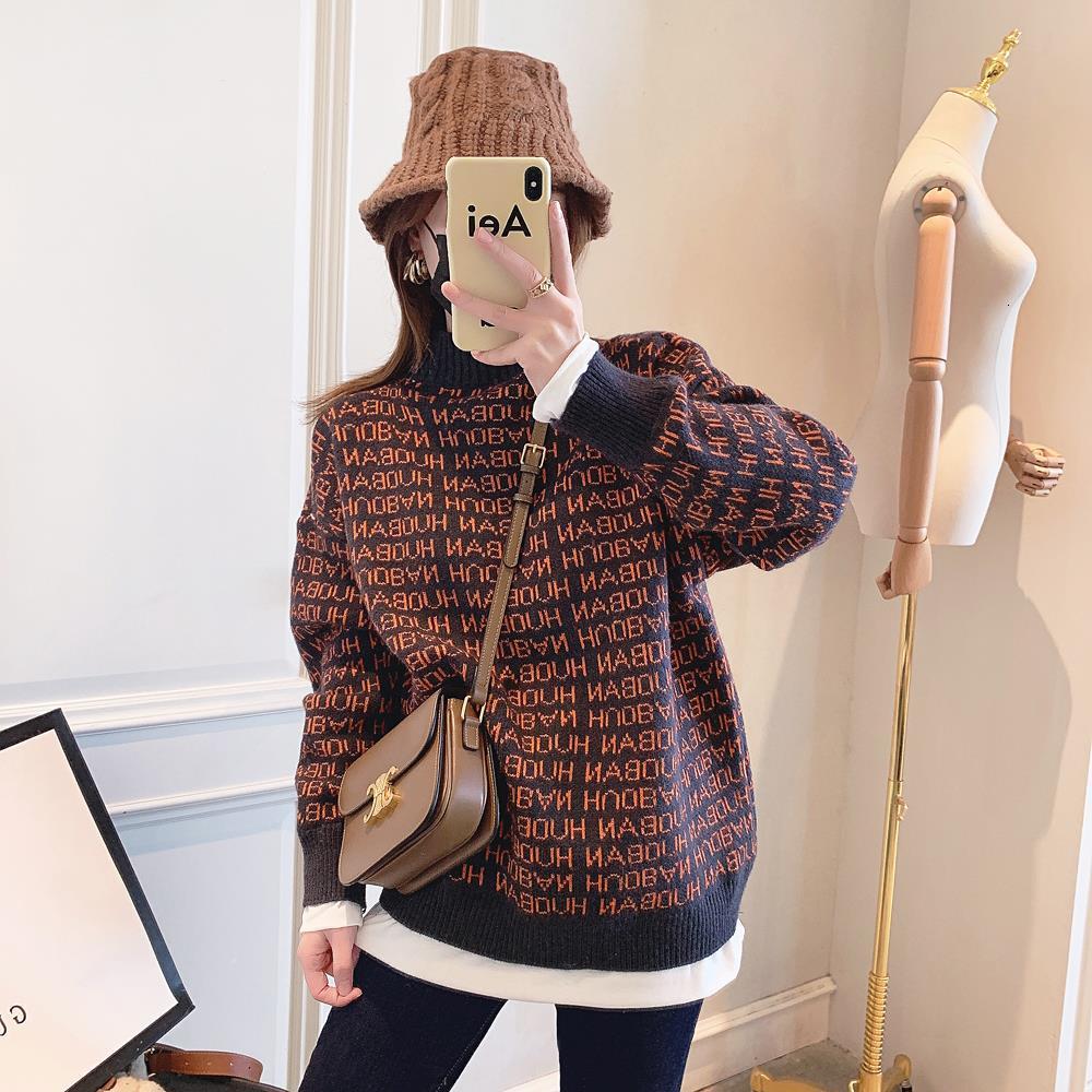 2021 New the Alphabet Semi-turtleneck High Sweater Tide in Winter Fashion Foreign Style Female Mesh Shirt OEFX, Red.
2021 New the Alphabet Semi-turtleneck High Sweater Tide in Winter Fashion Foreign Style Female Mesh Shirt OEFX, Red.