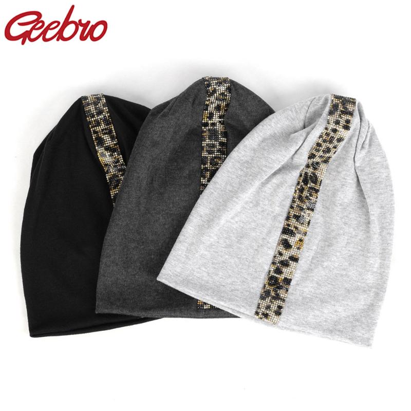 Geebro New Women's Leopard Rhinestones Stretch Beanies Unisex Cotton Casual For Girls Man Spring Bonnets Skullies Hat Caps DT908, Black
Geebro New Women's Leopard Rhinestones Stretch Beanies Unisex Cotton Casual For Girls Man Spring Bonnets Skullies Hat Caps DT908, Black