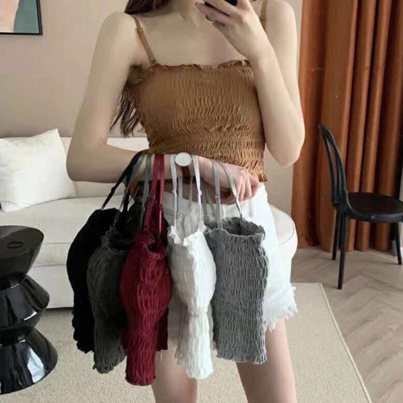 Summer Strap Tube Top Women Pleated Bras Female Wrapped Chest Sexy Bustier, Wr
Summer Strap Tube Top Women Pleated Bras Female Wrapped Chest Sexy Bustier, Wr