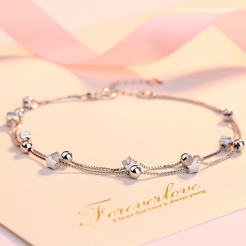 Anklets YSH 100% 925 Sterling Silver Round Beads Star 2021 Women Fashion DIY Jewelry Mother Day Gifts Sell
Anklets YSH 100% 925 Sterling Silver Round Beads Star 2021 Women Fashion DIY Jewelry Mother Day Gifts Sell