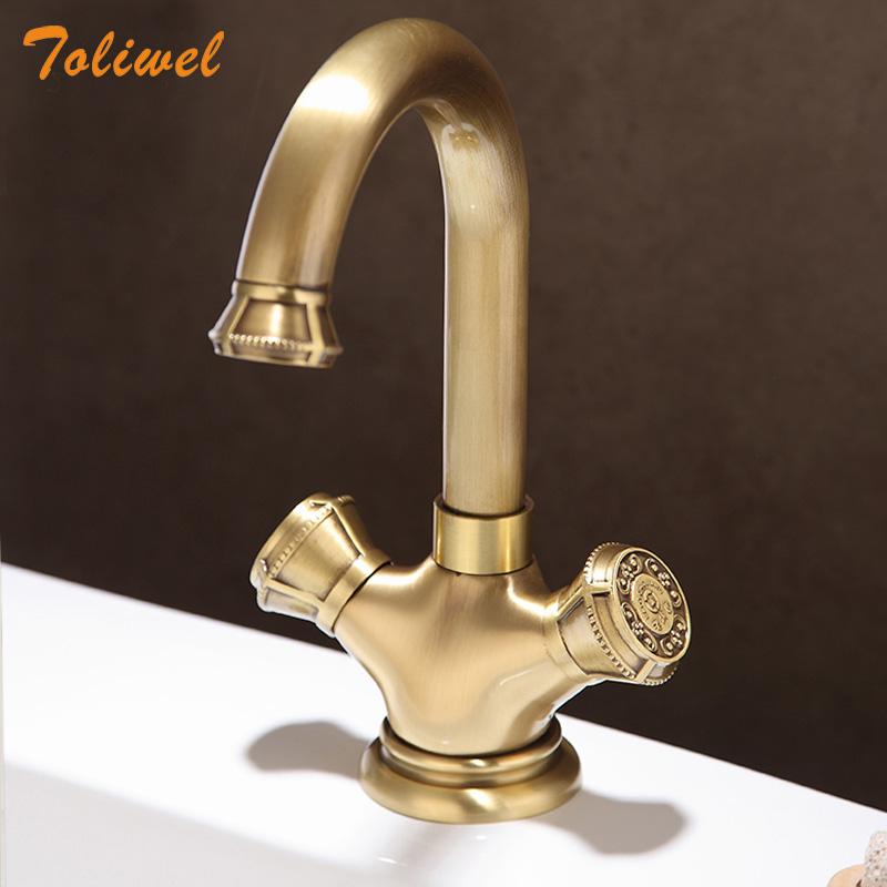Free Shipping Luxury Double Handle Antique Brass Bathroom Basin Tap Sink Faucet water faucet Antique Washbasin Faucets LS004LTJ
Free Shipping Luxury Double Handle Antique Brass Bathroom Basin Tap Sink Faucet water faucet Antique Washbasin Faucets LS004LTJ