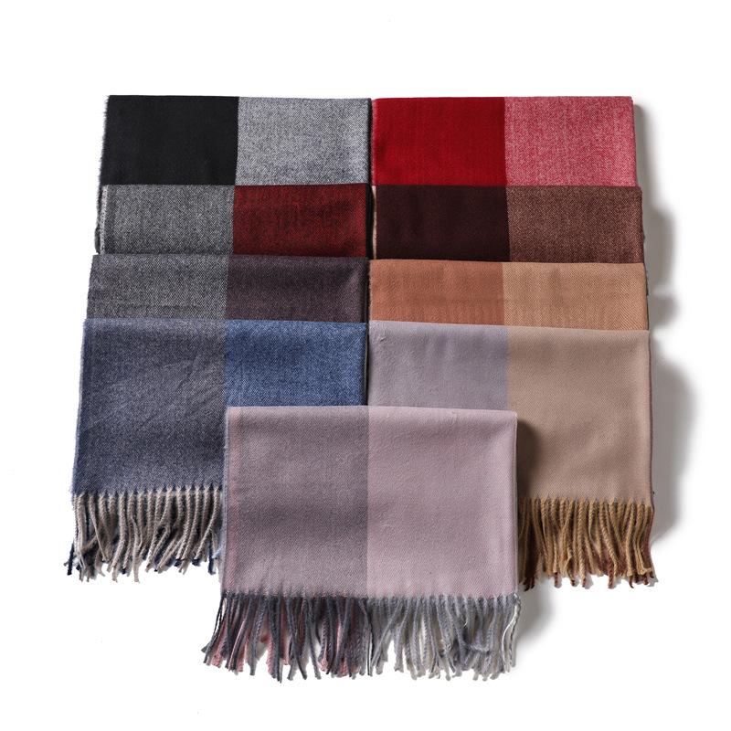 Winter Scarf Plaid Cashmere Acrylic Head Scarves Shawls Female Foulard Hijab 200cm*70cm Long Tassels Scarves Bandana
Winter Scarf Plaid Cashmere Acrylic Head Scarves Shawls Female Foulard Hijab 200cm*70cm Long Tassels Scarves Bandana