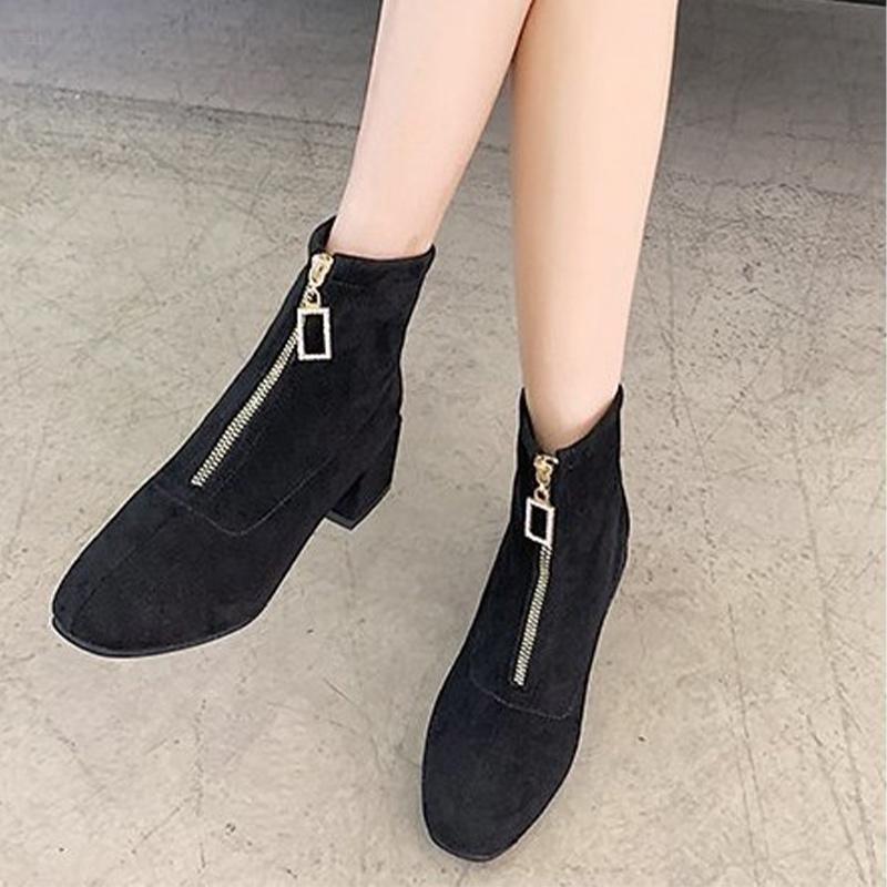 Women Block Heels Ankle Boots Fashion Autumn Winter Zipper Stretch Fabric Ladies Short Boots Casual Female Shoes 2021 Footwear, Black
Women Block Heels Ankle Boots Fashion Autumn Winter Zipper Stretch Fabric Ladies Short Boots Casual Female Shoes 2021 Footwear, Black