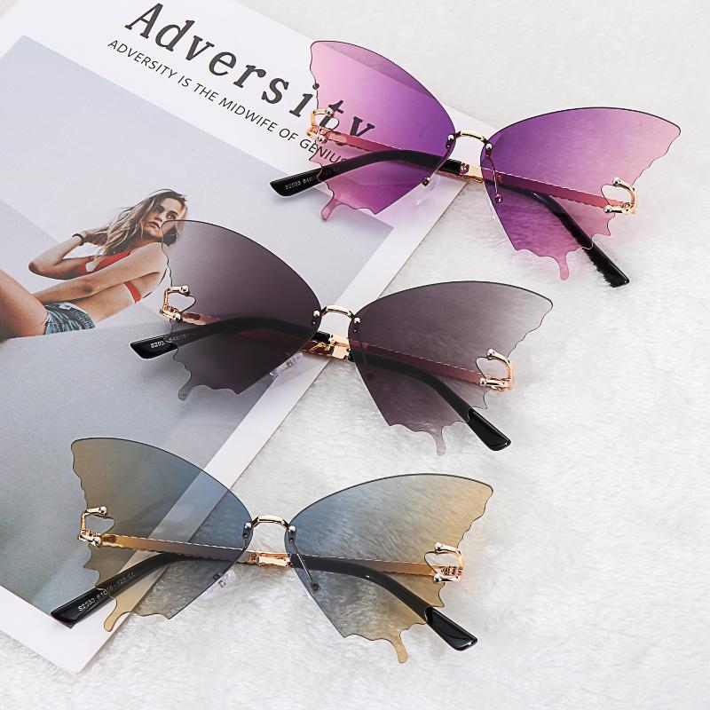 Fashion Butterfly Sunglasses for Women UV Protection Vintage Metal Rimless Sunglasses Retro Sun Glasses
Fashion Butterfly Sunglasses for Women UV Protection Vintage Metal Rimless Sunglasses Retro Sun Glasses
