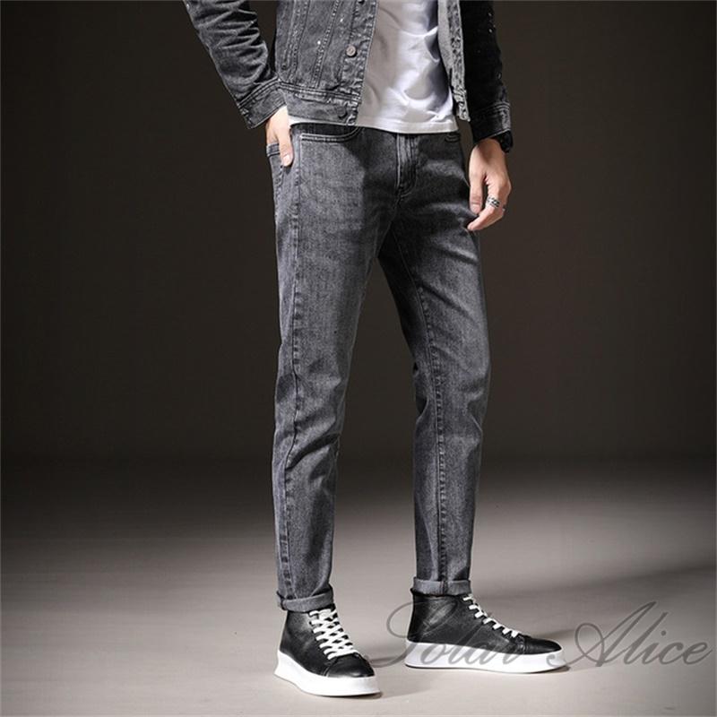 Free shipping 2020 men's fall/winter new mid-waist slim-fit jeans loose high-end youth simple pencil casual pants, Gray
Free shipping 2020 men's fall/winter new mid-waist slim-fit jeans loose high-end youth simple pencil casual pants, Gray