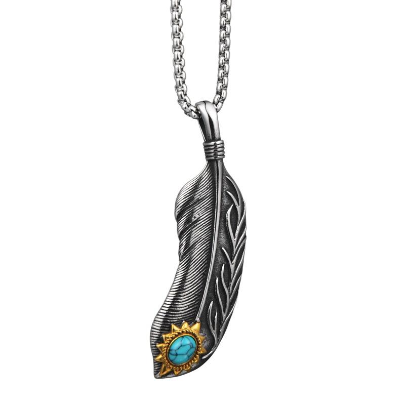 Stainless Steel Feather Long Necklaces & Pendants for Men Women Accessories Pendant Hip Hop Male Necklace Chain Fashion Jewelry
Stainless Steel Feather Long Necklaces & Pendants for Men Women Accessories Pendant Hip Hop Male Necklace Chain Fashion Jewelry