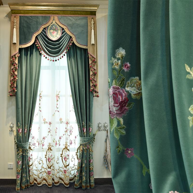 Custom curtain high quality Italy European refined modern luxurious embroidery green cloth blackout curtain valance tulle E697, Tulle sheer
Custom curtain high quality Italy European refined modern luxurious embroidery green cloth blackout curtain valance tulle E697, Tulle sheer