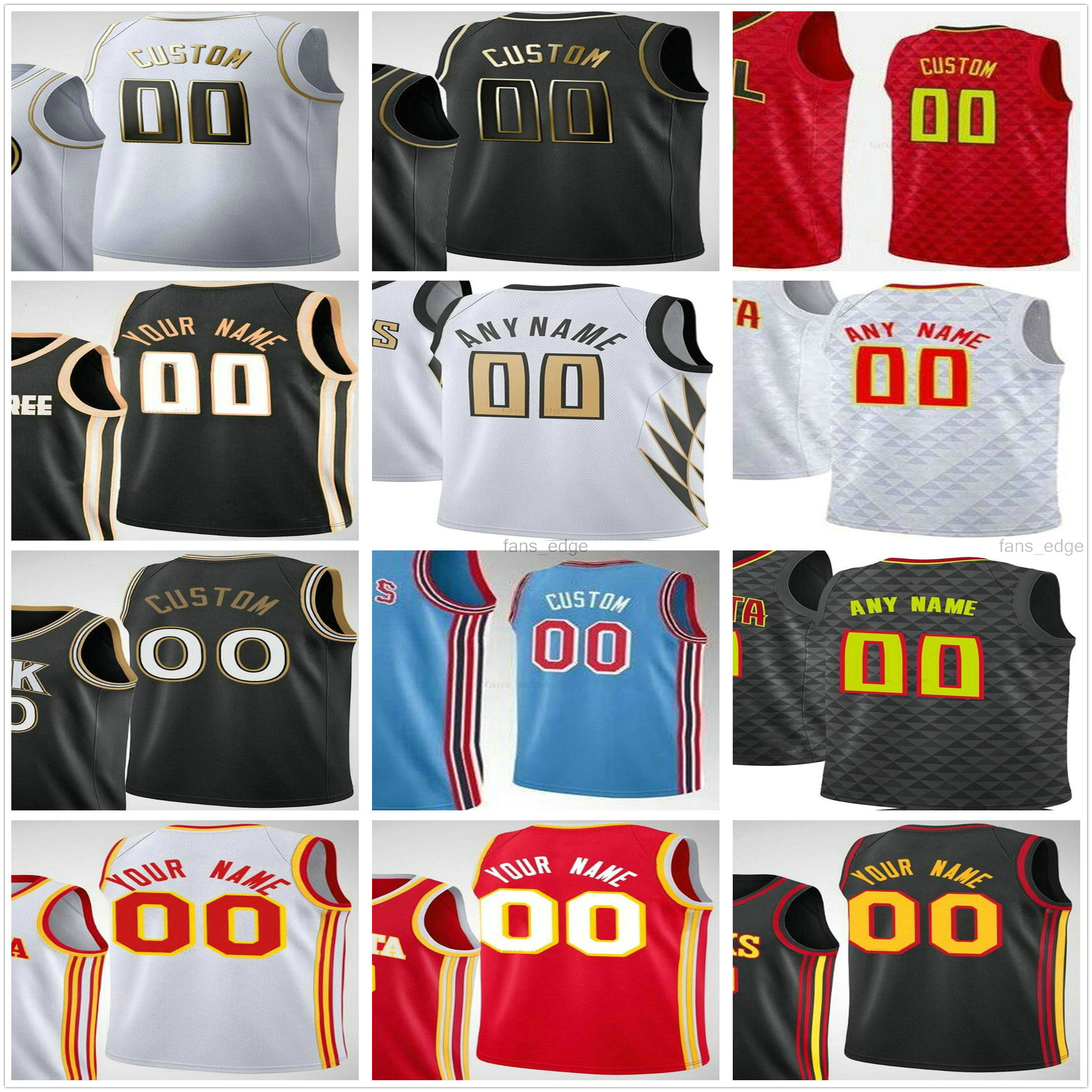 Custom Printed Trae 11 Young Bogdan 13 Bogdanovic John 20 Collins Cam 22 Reddish Clint 15 Capela 3 Kevin Huerter Men Woman Kids Basketball Jerseys, Black;red
Custom Printed Trae 11 Young Bogdan 13 Bogdanovic John 20 Collins Cam 22 Reddish Clint 15 Capela 3 Kevin Huerter Men Woman Kids Basketball Jerseys, Black;red