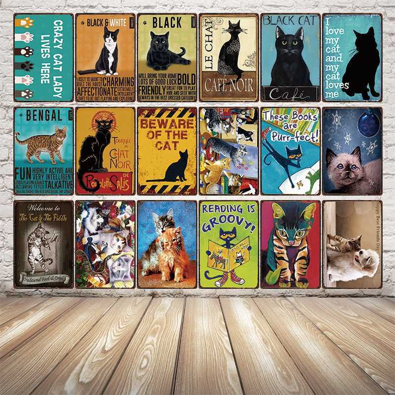 Beware Of The Black And White Happy Cat Metal Sign Tin Poster Home Decor Bar Wall Art Painting 20*30 CM Size
Beware Of The Black And White Happy Cat Metal Sign Tin Poster Home Decor Bar Wall Art Painting 20*30 CM Size