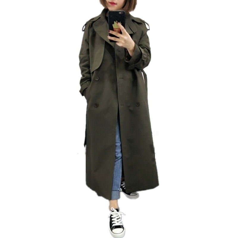 UK Brand new Fashion Fall /Autumn Casual Double breasted Simple Classic Long Trench coat with belt Chic Female windbreaker 201028, Mint
UK Brand new Fashion Fall /Autumn Casual Double breasted Simple Classic Long Trench coat with belt Chic Female windbreaker 201028, Mint