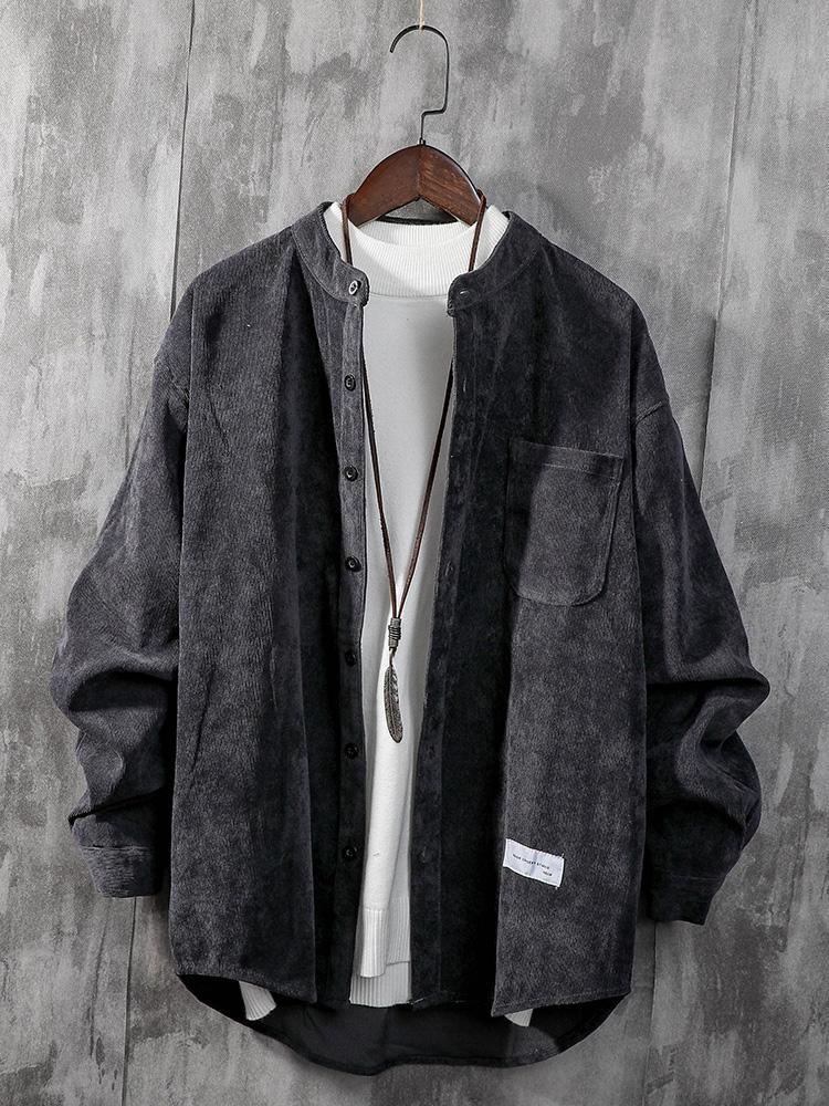 Autumn Winter Men Long Sleeve Shirts Fashion Trend Loose Casual Retro Corduroy High Quality Shirts Camisas Men Clothing BC50CS, Black
Autumn Winter Men Long Sleeve Shirts Fashion Trend Loose Casual Retro Corduroy High Quality Shirts Camisas Men Clothing BC50CS, Black
