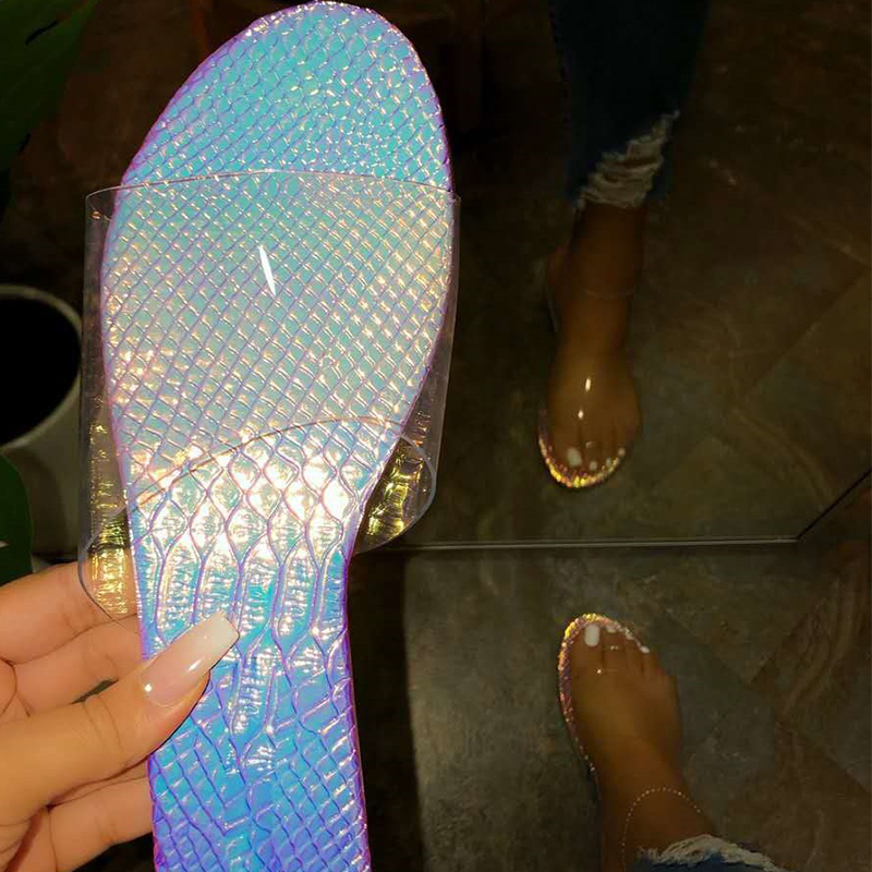 2021 New Women Transparent Pvc Flats Shoes Ladies Beach Outdoor Casual Open Toe Slip-on Slippers Ritl, Silver
2021 New Women Transparent Pvc Flats Shoes Ladies Beach Outdoor Casual Open Toe Slip-on Slippers Ritl, Silver