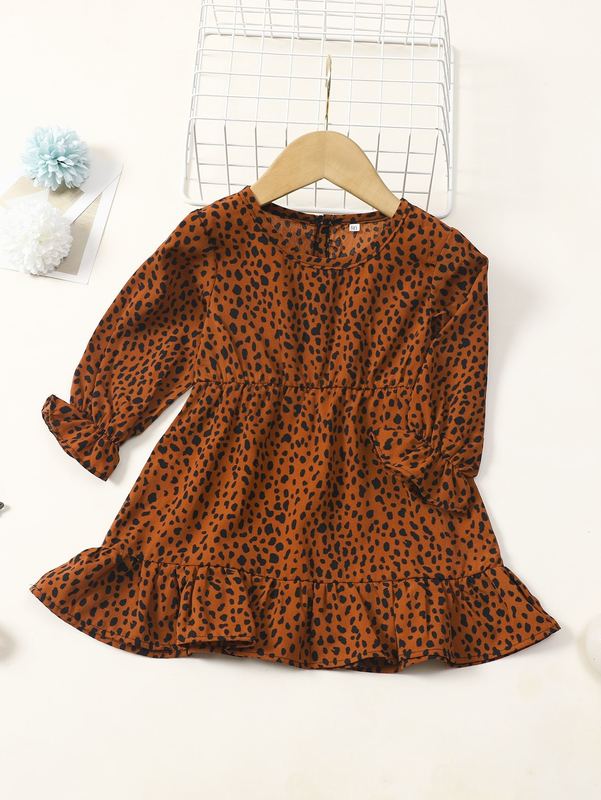 Baby Dalmatian Print Smock Dress SHE