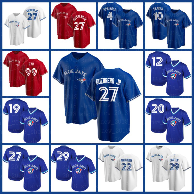 Custom Toronto Blue Jays 11 Bo Bichette 4 George Springer 27 Vladimir Guerrero Jr. 10 Marcus Semien Cavan Biggio Baseball Ryu, Blue;black
Custom Toronto Blue Jays 11 Bo Bichette 4 George Springer 27 Vladimir Guerrero Jr. 10 Marcus Semien Cavan Biggio Baseball Ryu, Blue;black
