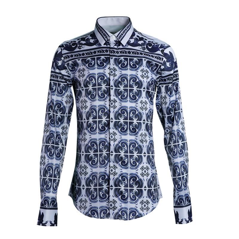 Classic Chinese Style Men Shirt Simple Fashion Classic Minium Blue Printed Mens Dress Shirts Camisa Masculina Social Shirt 4XL, White
Classic Chinese Style Men Shirt Simple Fashion Classic Minium Blue Printed Mens Dress Shirts Camisa Masculina Social Shirt 4XL, White