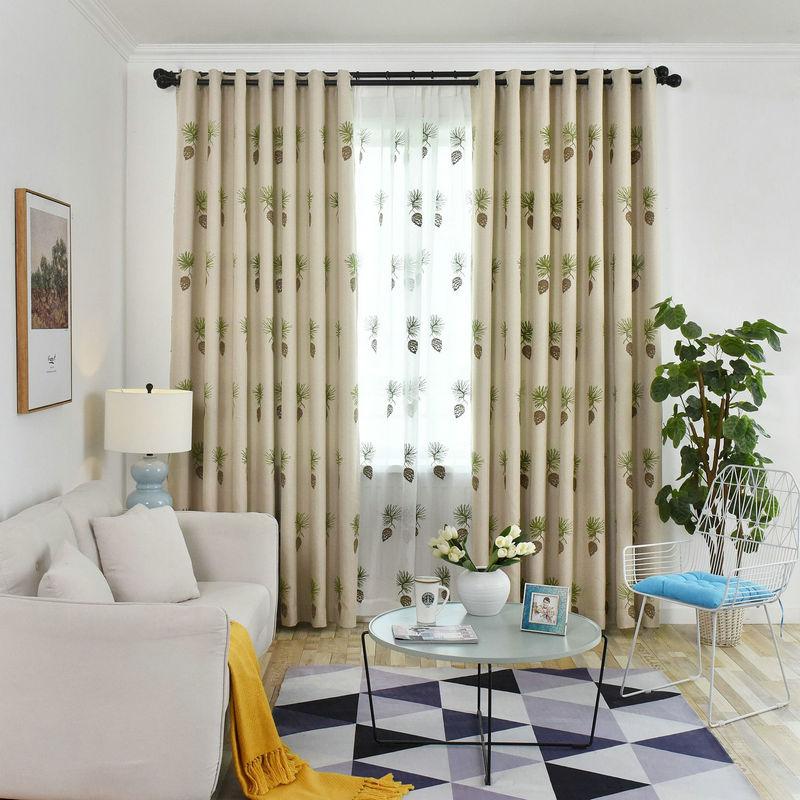 BIGMUM Modern Style Pine Cone Curtains Blackout Curtains For Living Room Window for Bedroom, Tulle
BIGMUM Modern Style Pine Cone Curtains Blackout Curtains For Living Room Window for Bedroom, Tulle