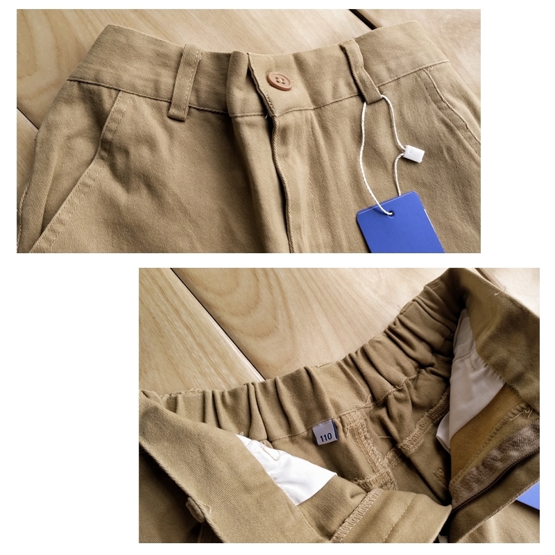 Kids Boys Pants 8 10 12 years Children School Cotton Trousers Adjustable Waist Girl Uniform Bottoms Summer Boys Bermuda Teenage LJ201127